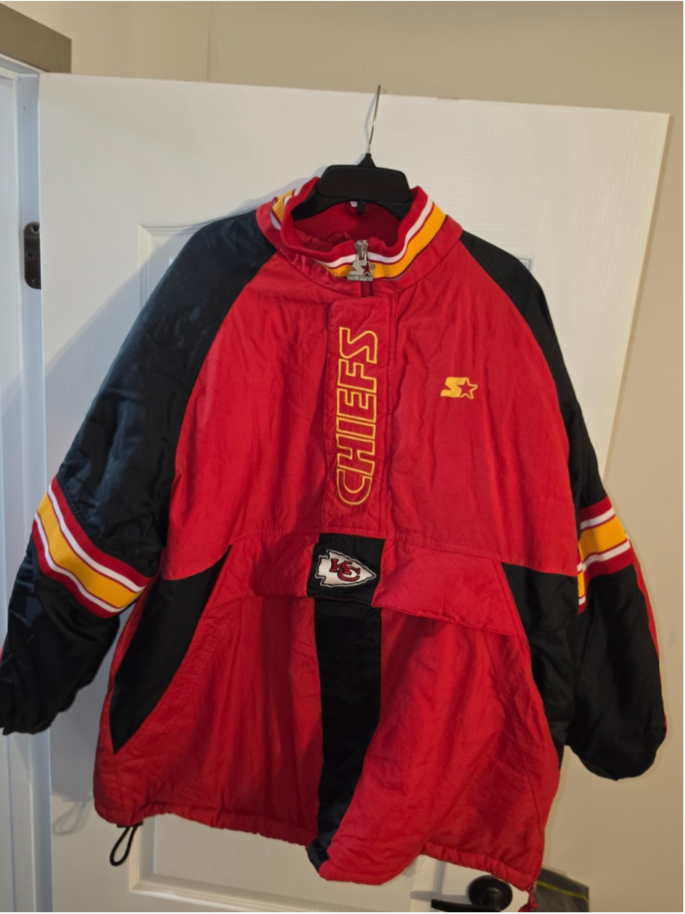 Vintage 90s Starter Pro Line Kansas City Chiefs NFL Jacket XXL Big Logo